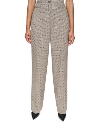 Women's High-Rise Straight-Leg Full-Length Pants, Regular & Petite