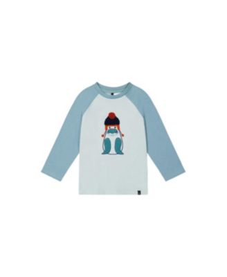 Little and Big Boy (6 - 8) Long Sleeve Raglan Cotton T-Shirt