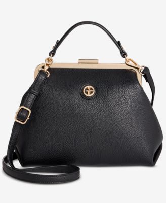Pebble Framed Clutch Crossbody Bag