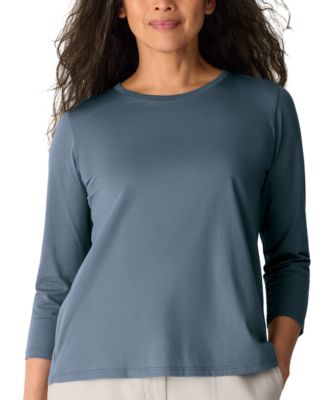 Women's Crewneck 3/4-Length Sleeve T-Shirt
