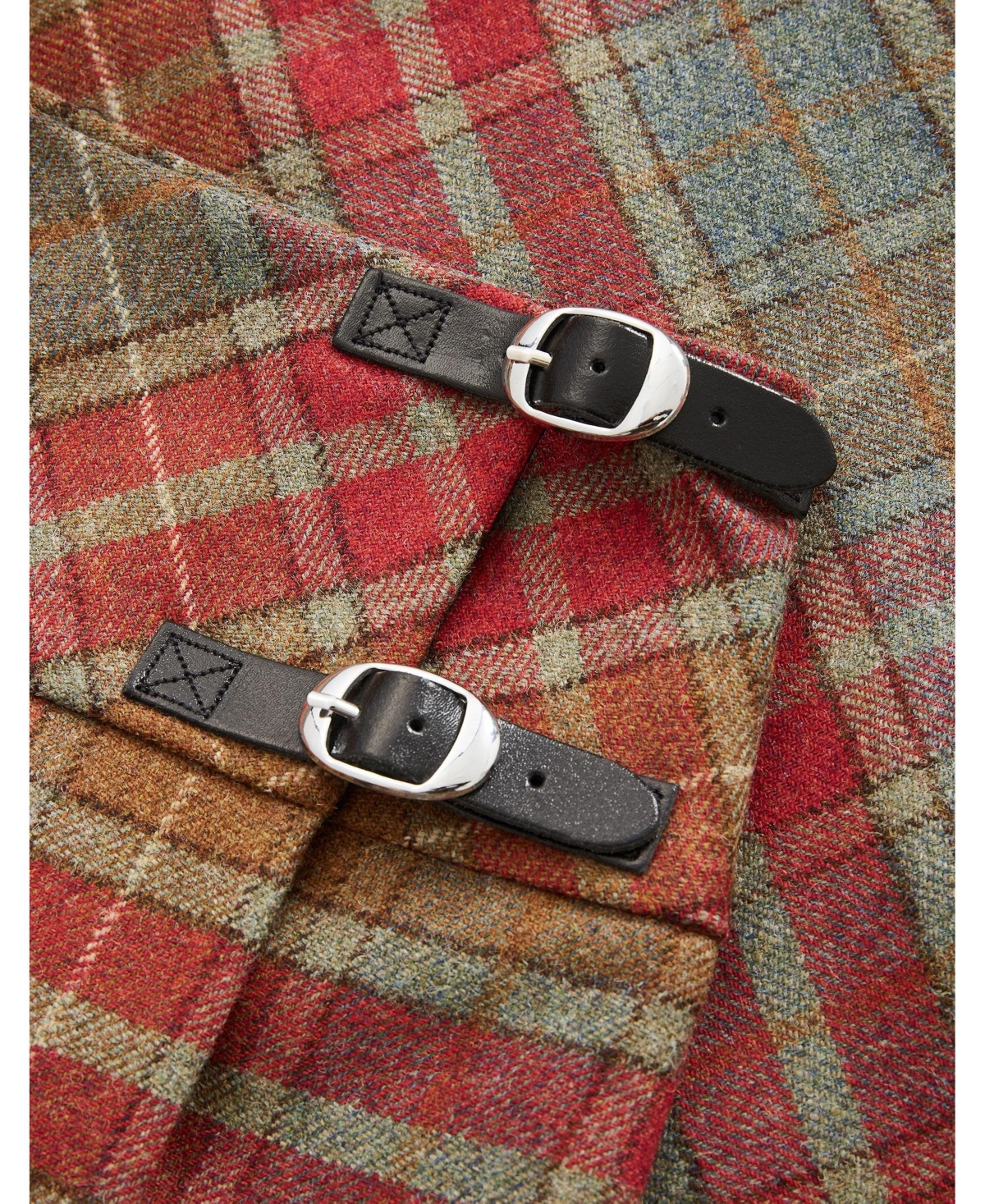 Celtic & Co. Women's The British Celt Kilt Plaid A-Line Wool Skirt