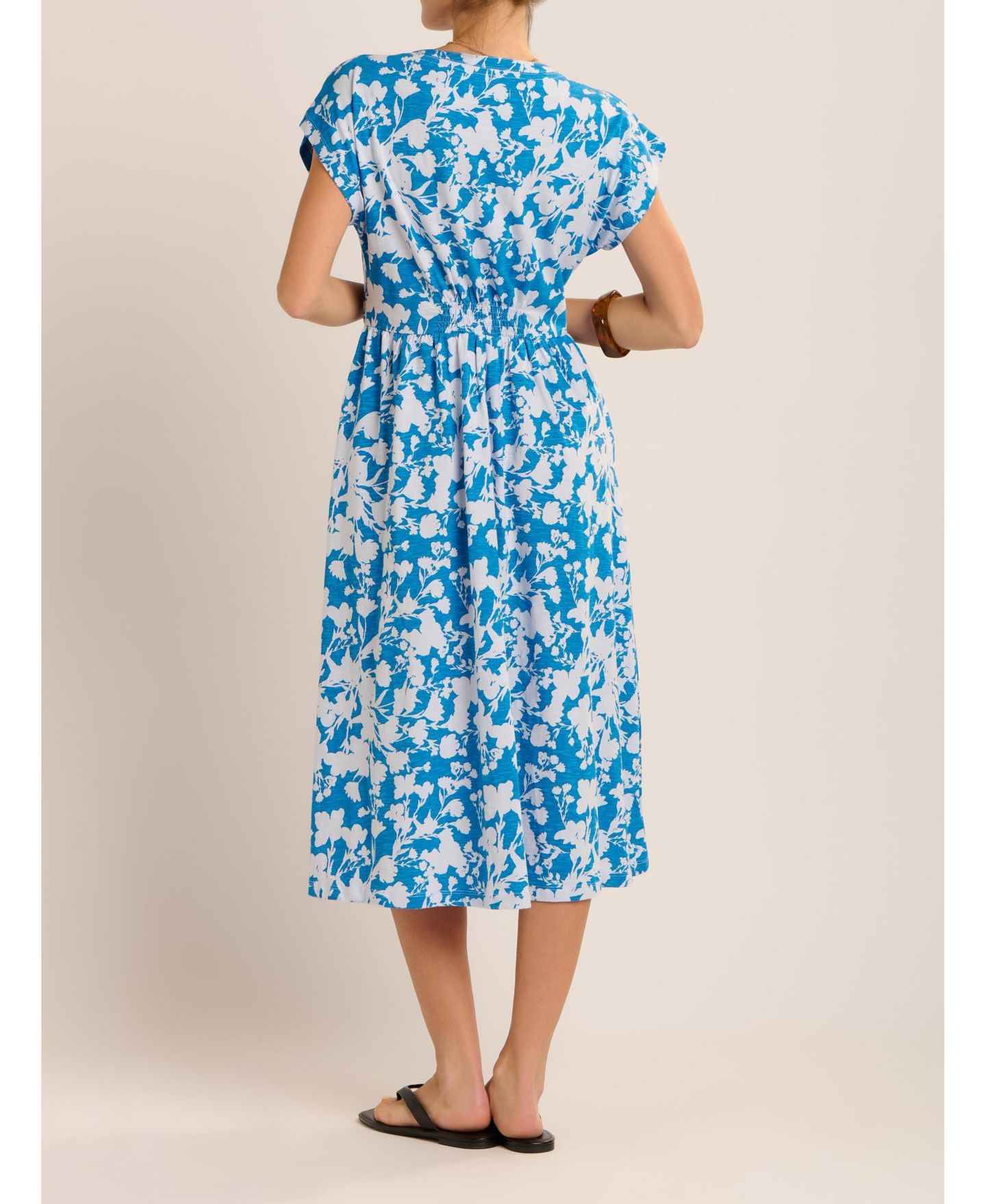 Женское платье Brakeburn Ranieli Floral Print Midi, цвет: Синий — фото 8