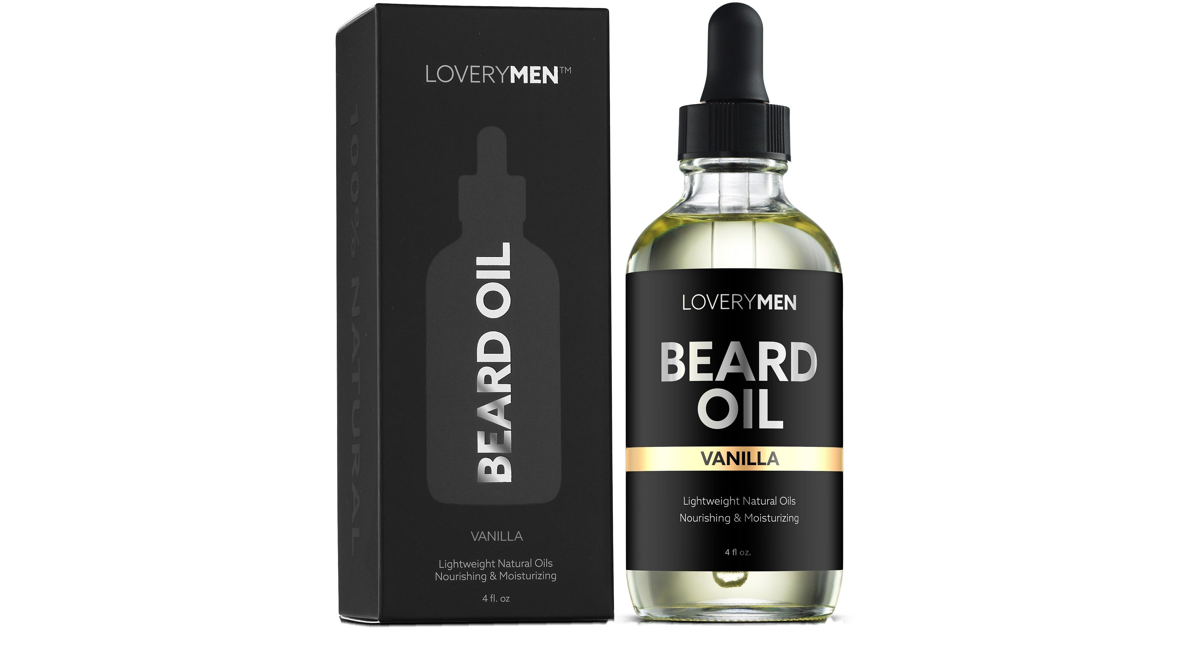 LoveryMen Nourishing Vanilla Scented Beard Oil - 4oz Beard Grooming