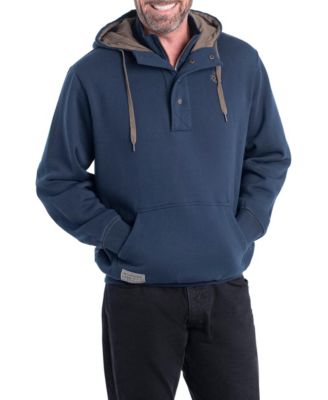 Men's Quarter Zip Hoodie Heavyweight Hooded Long Sleeve Sweatshirt
