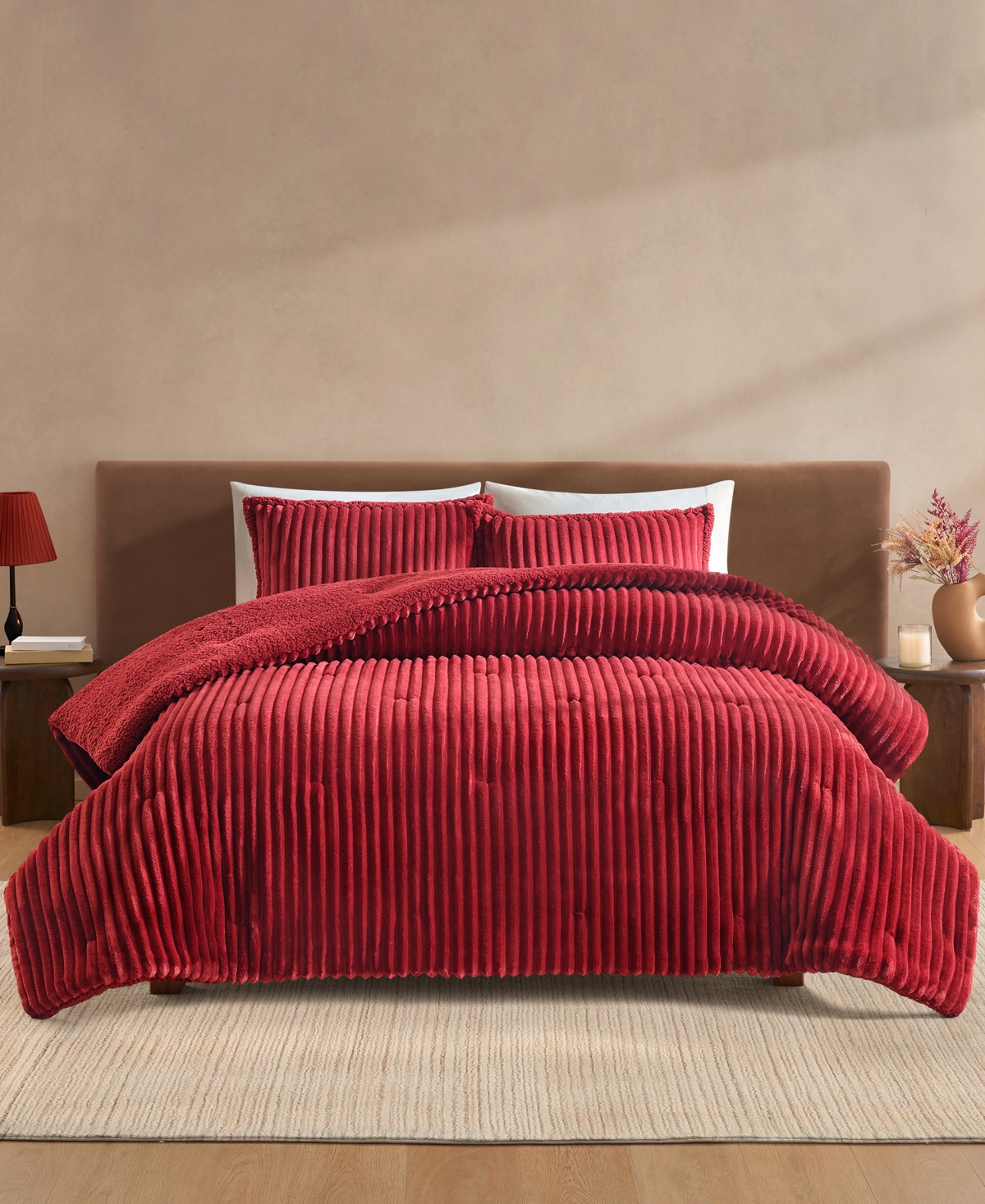 Ugg Avery Ribbed 2-pc. Comforter Set, Twin/twin Xl In Coffee Berry