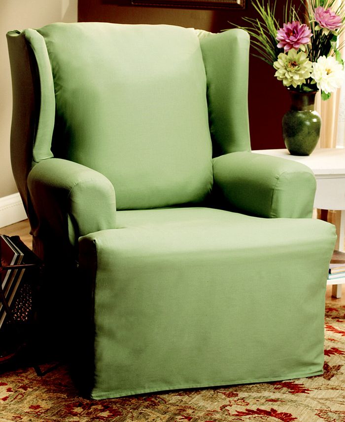 Sure Fit Duck Wing Chair Slipcover Macy's