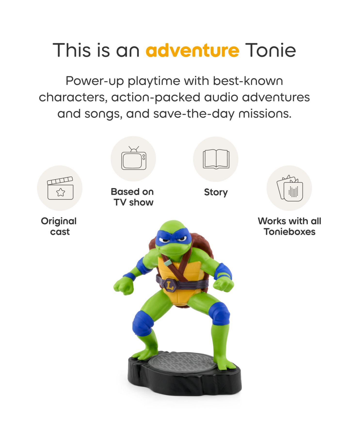 Детская игрушка Tonies Teenage Mutant Ninja Turtles: Leonardo Tonie — фото 4