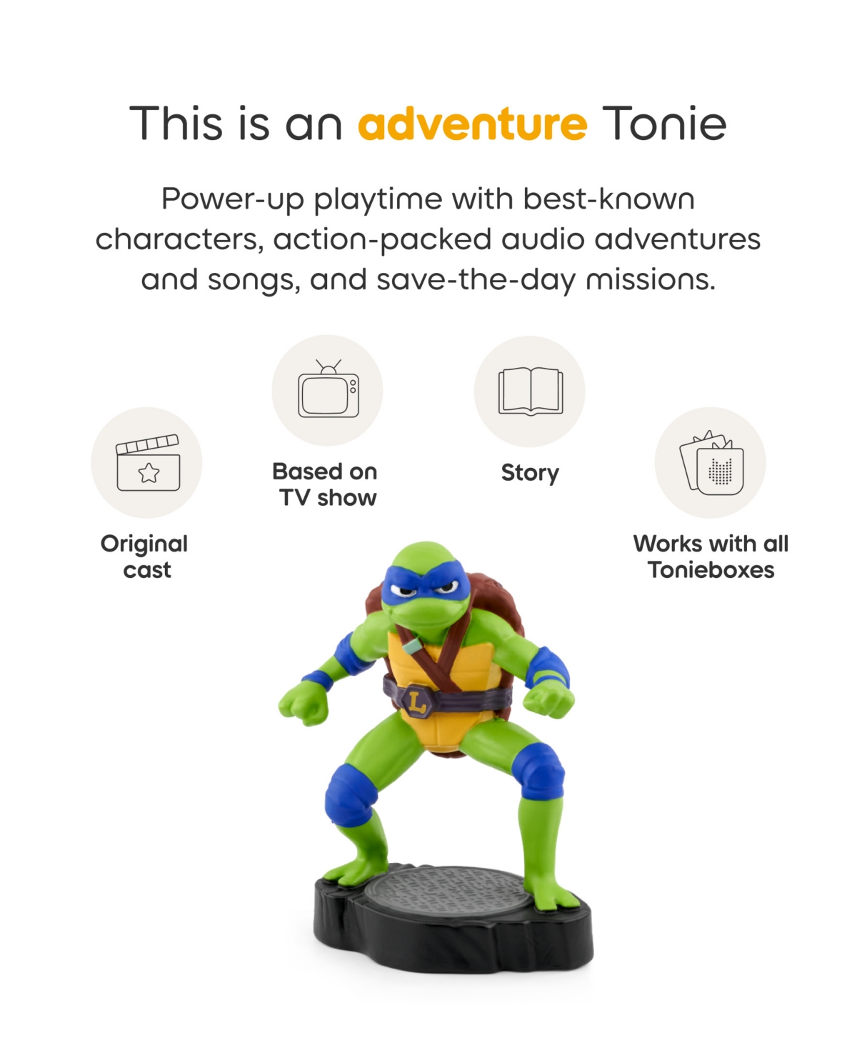 Tonies Teenage Mutant Ninja Turtles: Leonardo Tonie, Ages 7+