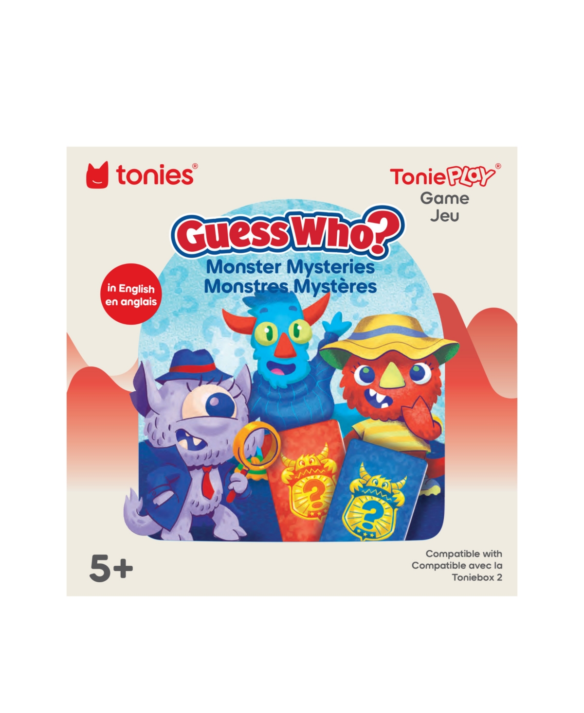 Tonies Guess Who Monster Mysteries Screen-Free Game Disc, Ages 5+