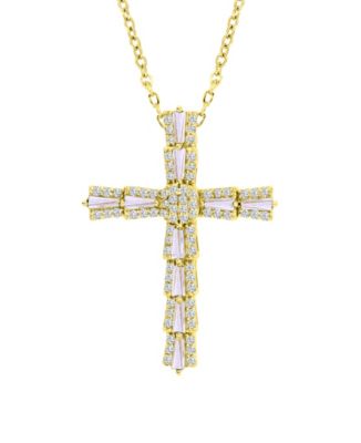 14k Gold-Plated Classic Mixed Cross Necklace