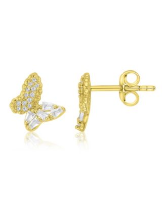 14k Gold-Plated Shape Butterfly Earrings
