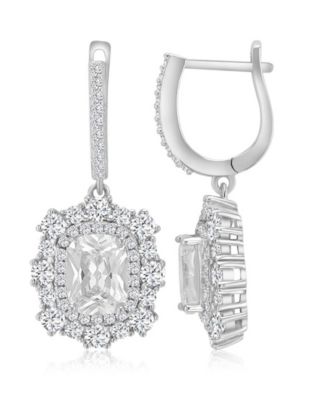 14k Gold-Plated Elegant Crystal Drop Earrings