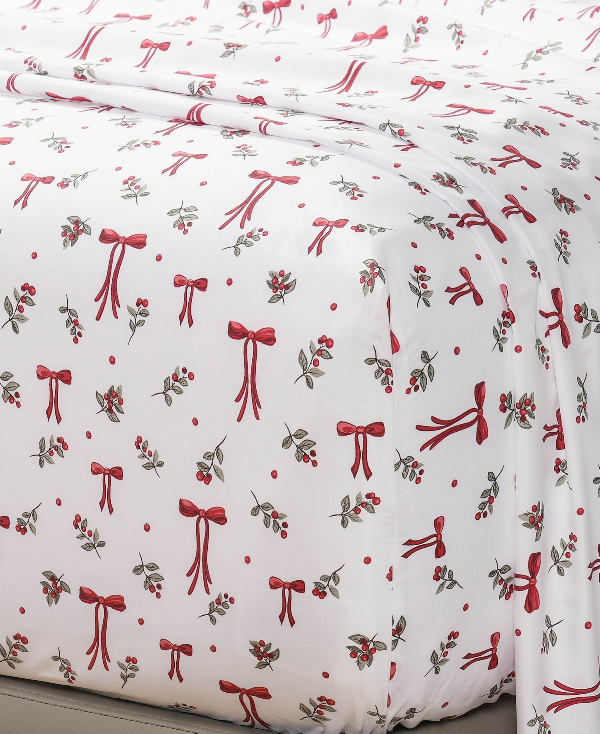Sanders Holiday Printed Microfiber 4-Pc. Sheet Set, King
