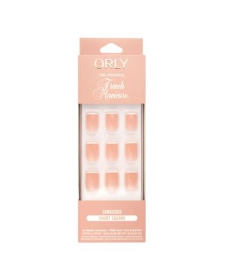 Sunkissed French Manicure Short Square Press-On Nails Set