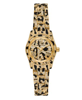 MICHAEL Women's Lexington Three-Hand Animal Print Stainless Steel Watch 26mm