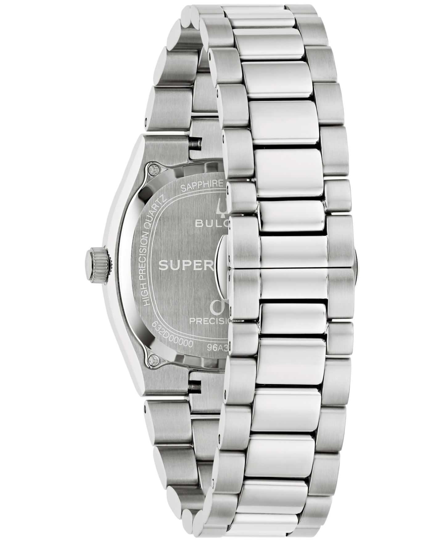 Мужские часы Bulova Super Seville Magnesite Silver-Tone Stainless Steel Bracelet Watch 35mm — фото 3