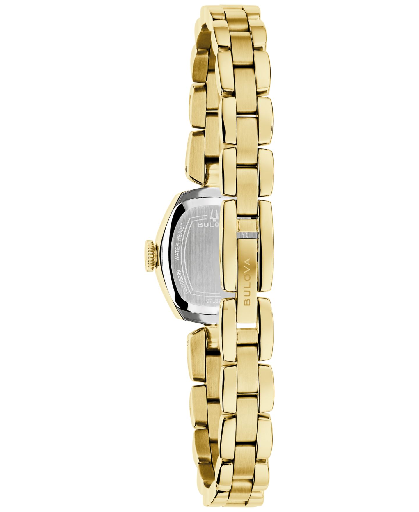 Женские часы Bulova Goddess of Time Jackie Gold-Tone Stainless Steel Bracelet Watch 18mm — фото 3