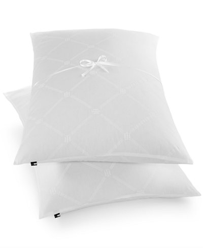 Tommy Hilfiger Home Monogram Lattice Pillows, 2-Pack