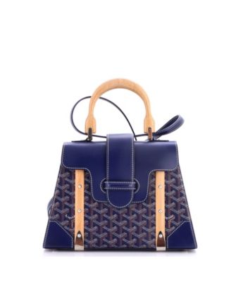 PM Saigon Top Handle Bag Coated Canvas with Leather