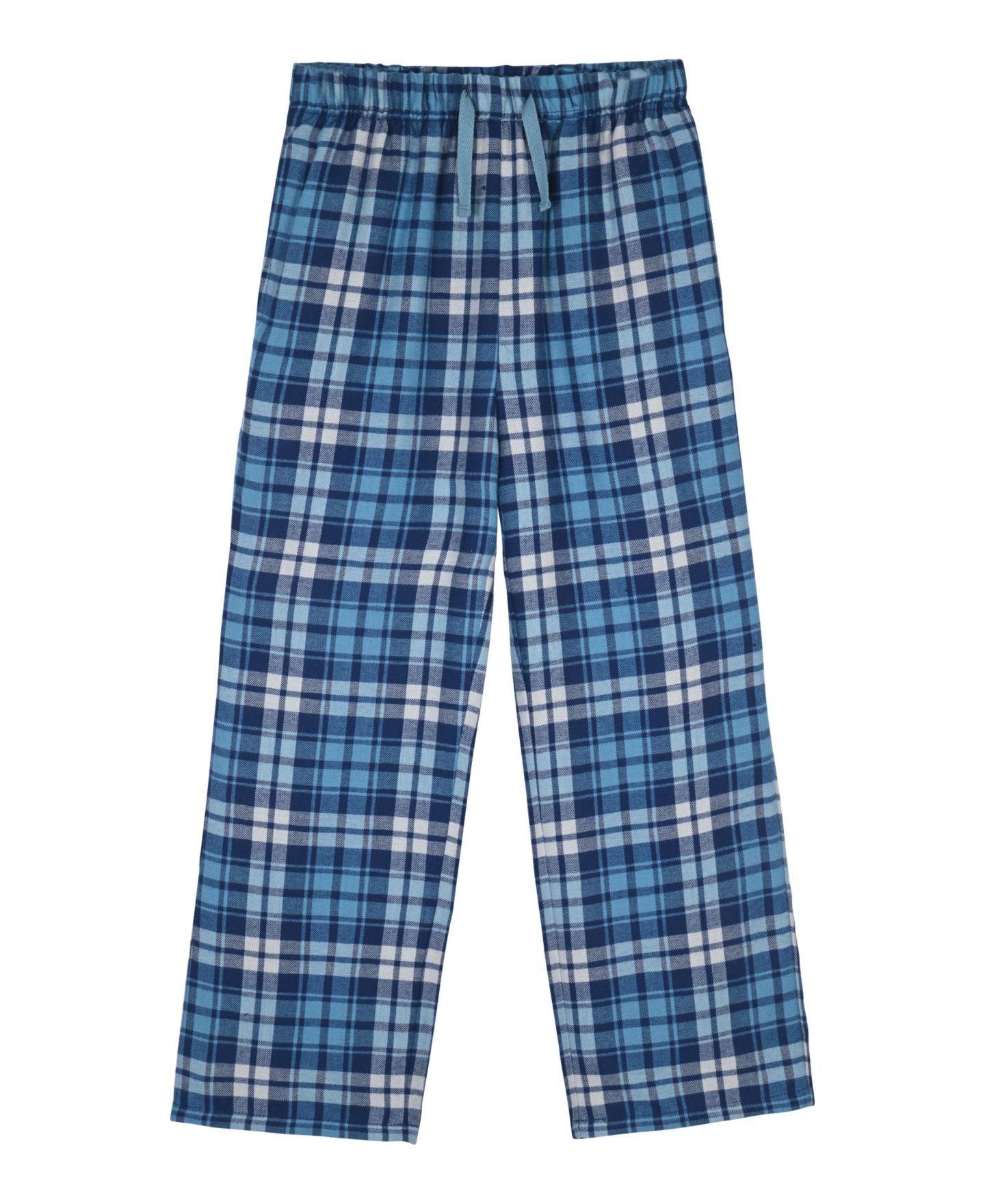 Max & Olivia Boys' 6-18 Long-Sleeve Top and Woven Plaid Pants Pajama, 2-Piece Set, цвет: Тёмно-синий — фото 2