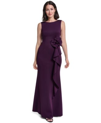 Women's Sleeveless Cascade Ruffle Dress