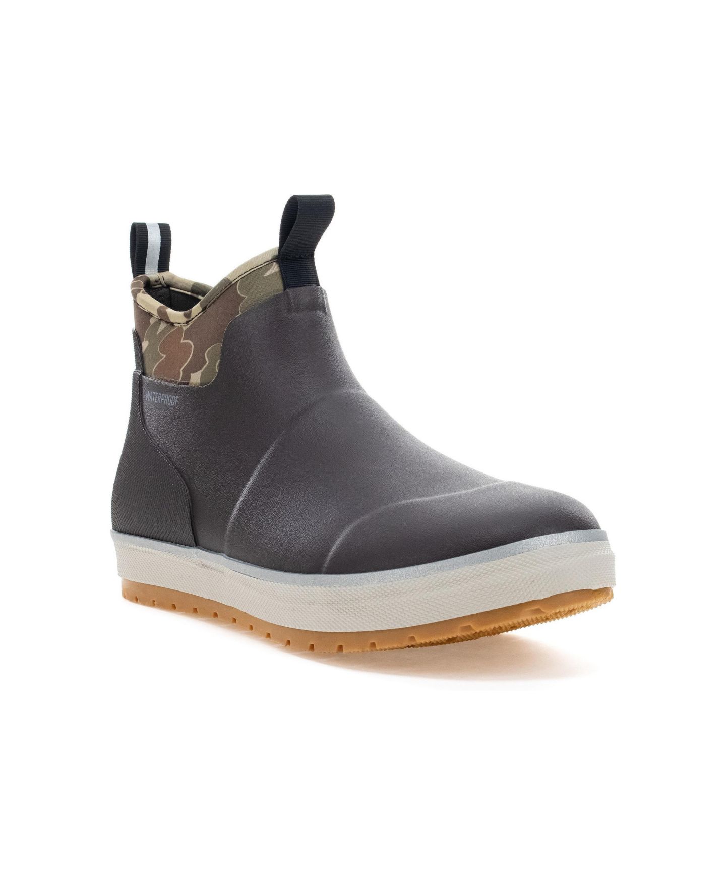 Мужские ботинки Western Chief Element Duck Neoperene Classic Ankle Rain Boot, цвет: Коричневый — фото 1