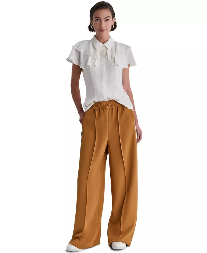 Women's Wide-Leg Pull-On Track Pants - thumbnail 2
