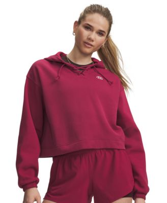 Women's Rival Fleece Lace-Up Cropped Hoodie