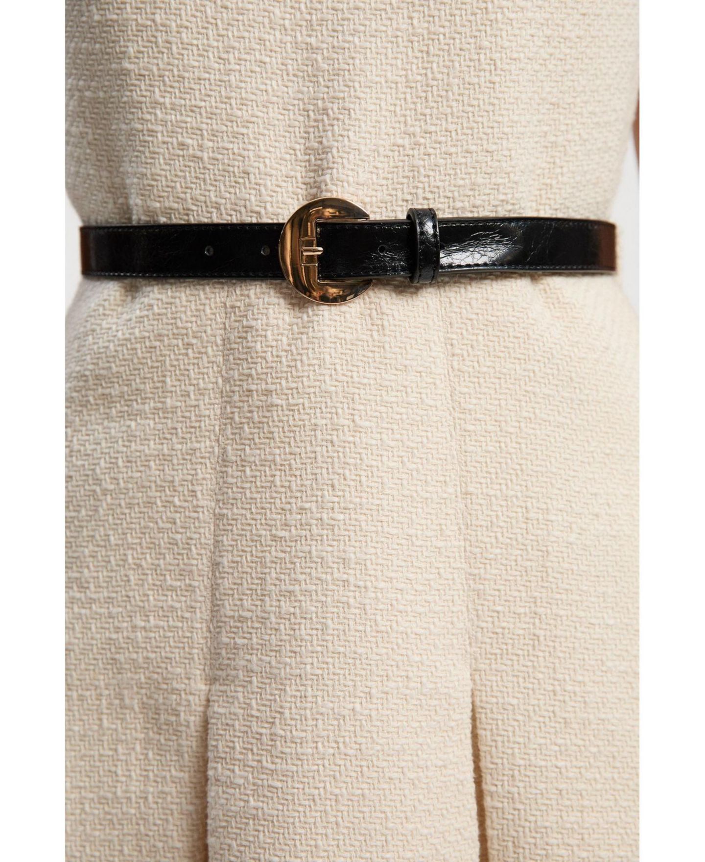 Женское платье Karen Millen Tweed Sleeveless Mini, цвет: Кремовый — фото 4