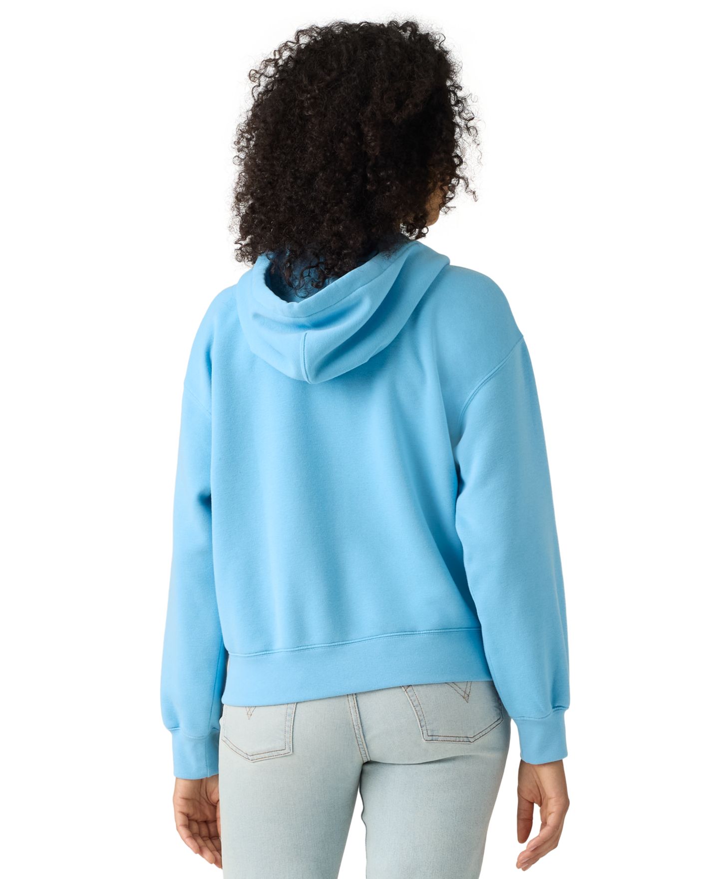 Женское худи Levi's Graphic Everyday Zip-Up, цвет: Синий — фото 4