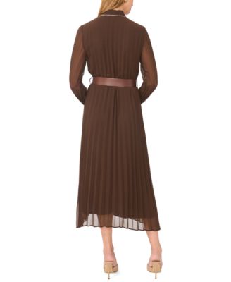 vince camuto brown dress Women's Midi Dresses thigh slit formal dress Robin Off The Shoulder Size:UK 12 Get dressed for success