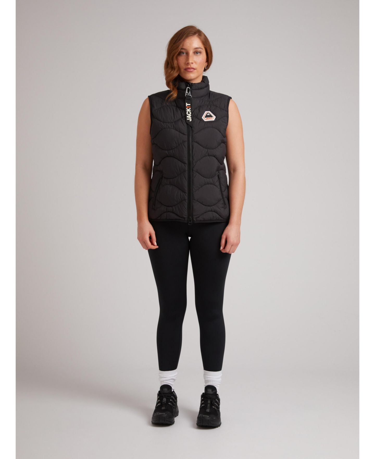 Женская куртка JACK1T High Neck Gilet, цвет: Чёрный — фото 4