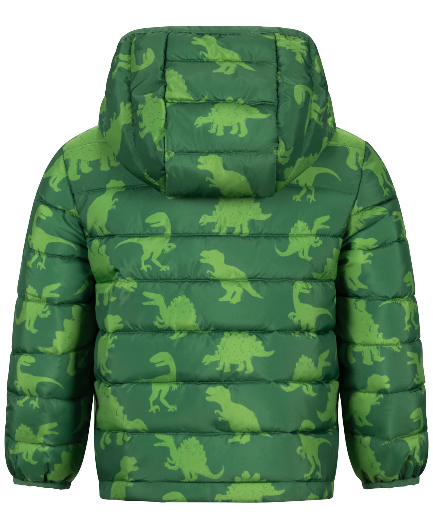 Куртка S Rothschild & CO Dino Print Midweight Packable Jacket для мальчиков-малышей, цвет: Зелёный — фото 2