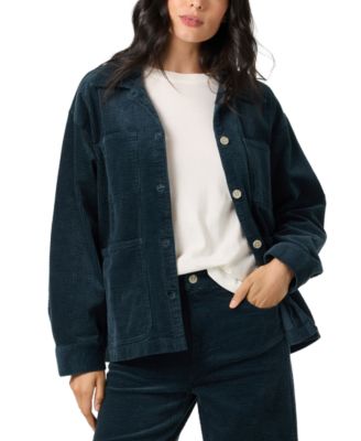 Women's Longford Shacket Button-Front Collared Jacket