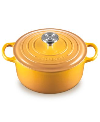 Signature Enameled Cast Iron 4.5-Quart Round Dutch Oven