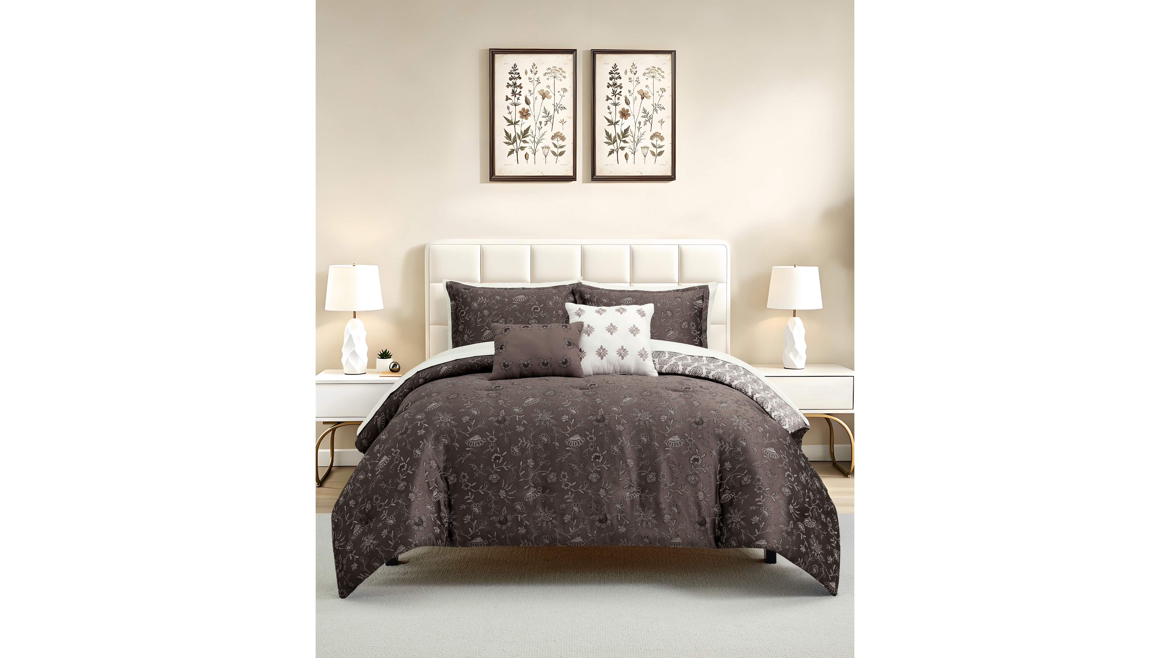 Macy's Zuri Fade-Resistant 9-Piece Comforter Set, King