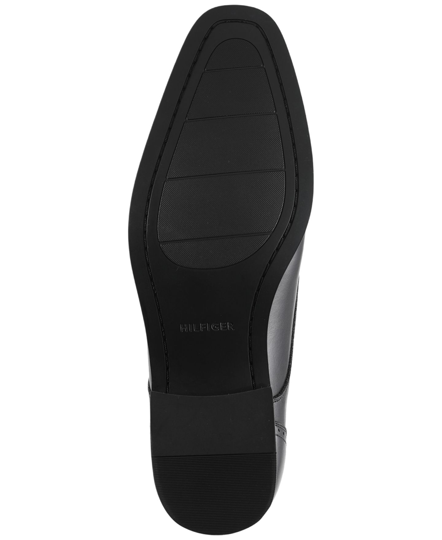 Мужские туфли Tommy Hilfiger Solven Cap-Toe Oxfords, цвет: Чёрный — фото 5