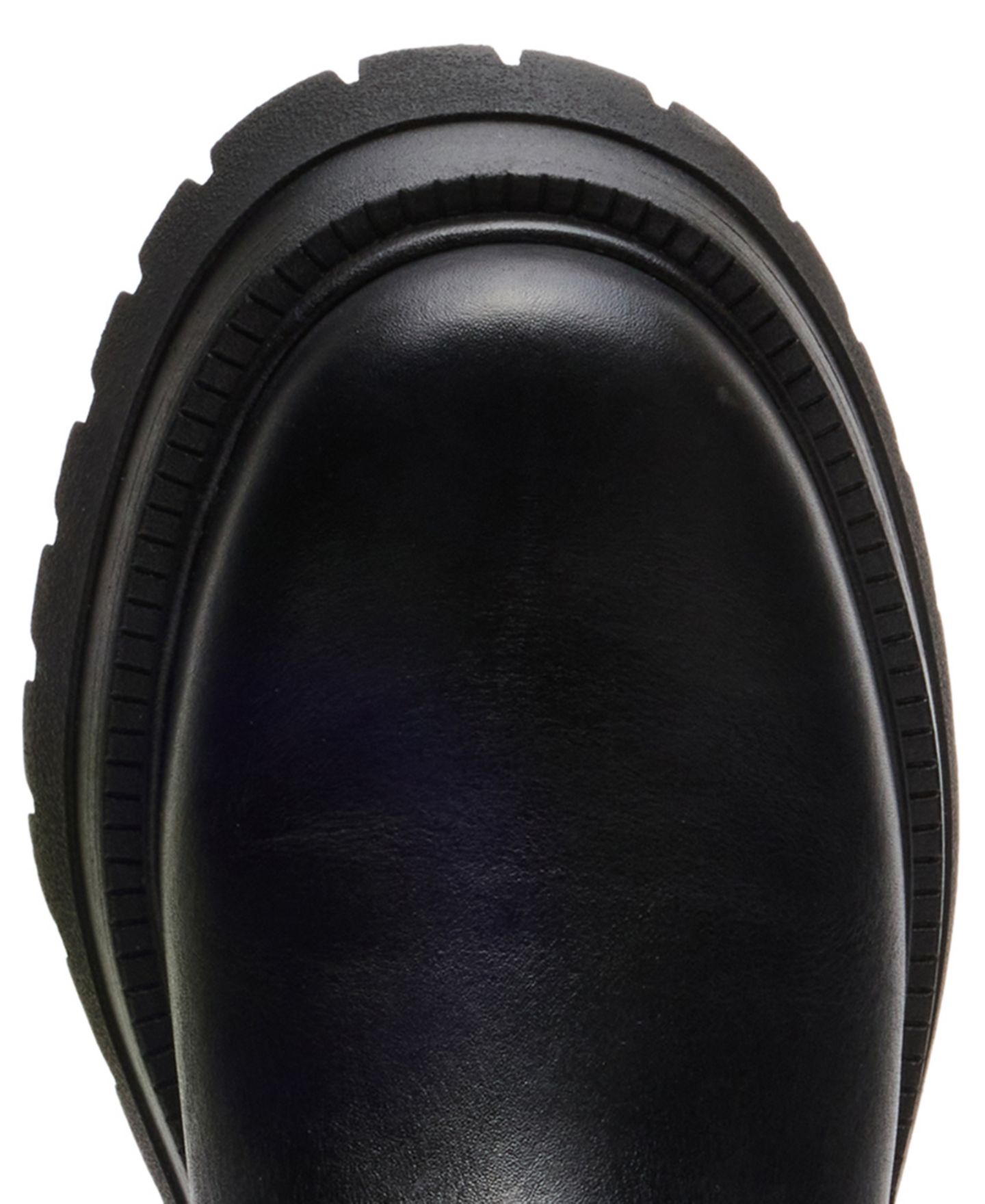 Женские ботинки Steve Madden Everest Platform Lug-Sole Engineer Tall, цвет: Чёрный — фото 4