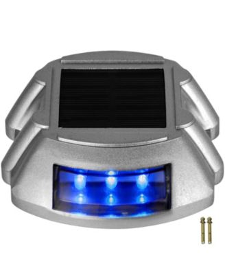 Driveway Lights, Solar Driveway Lights 24-Pack, Dock lights with Switch, in Blue