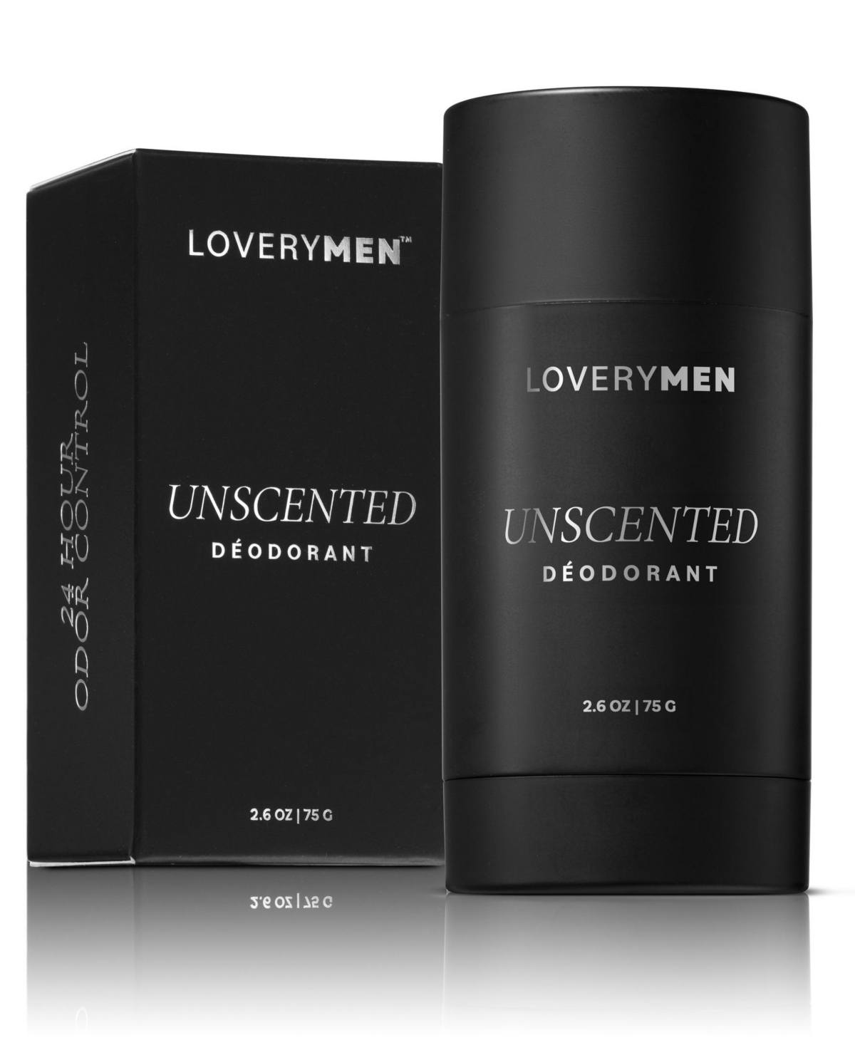 Lovery Mens Unscented Anti-Perspirant Deodorant Stick, Aluminum Free 2.6oz