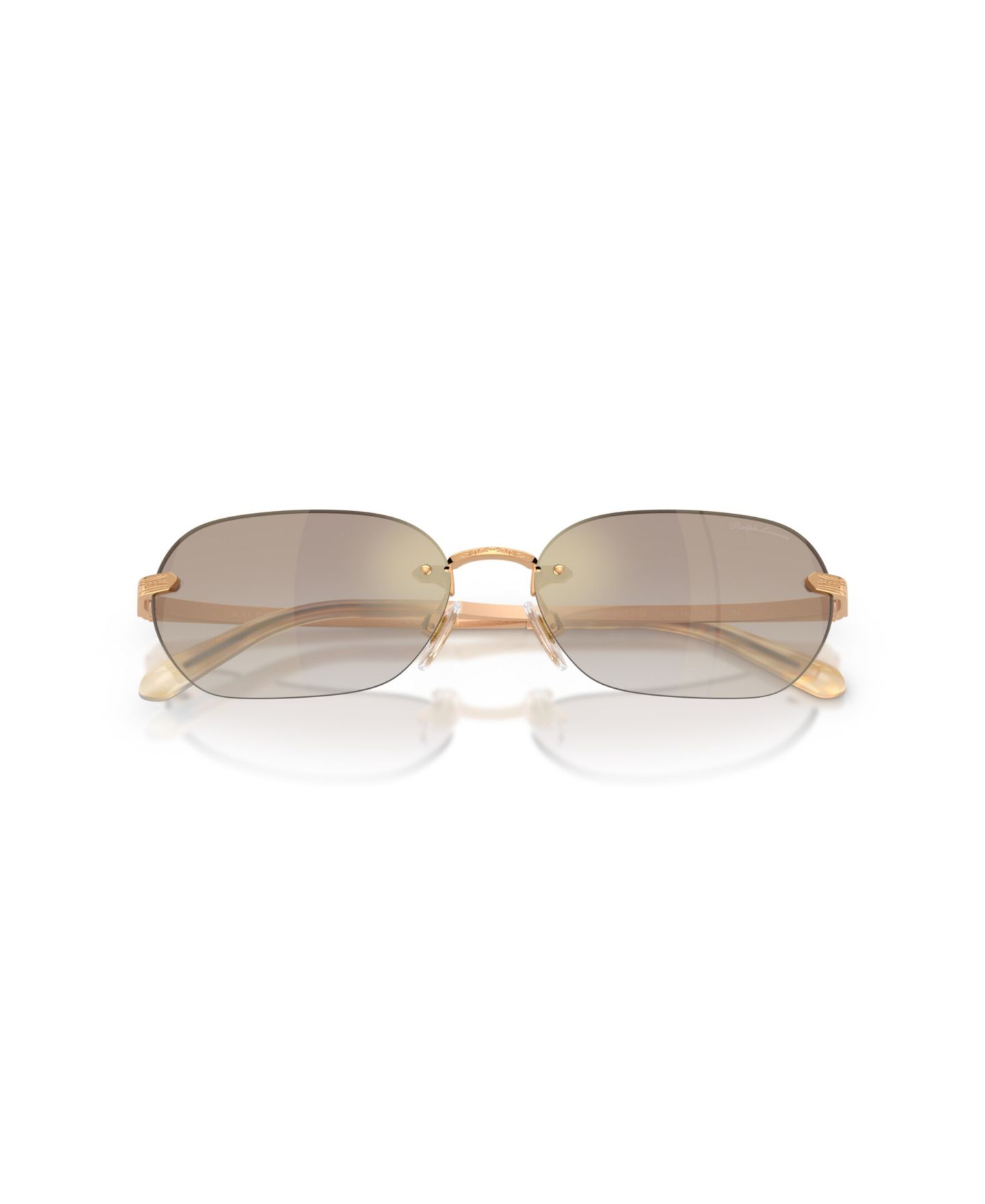 Женские солнцезащитные очки Ralph Lauren Sunglasses, RL7089, цвет: Состаренный золотой — фото 5