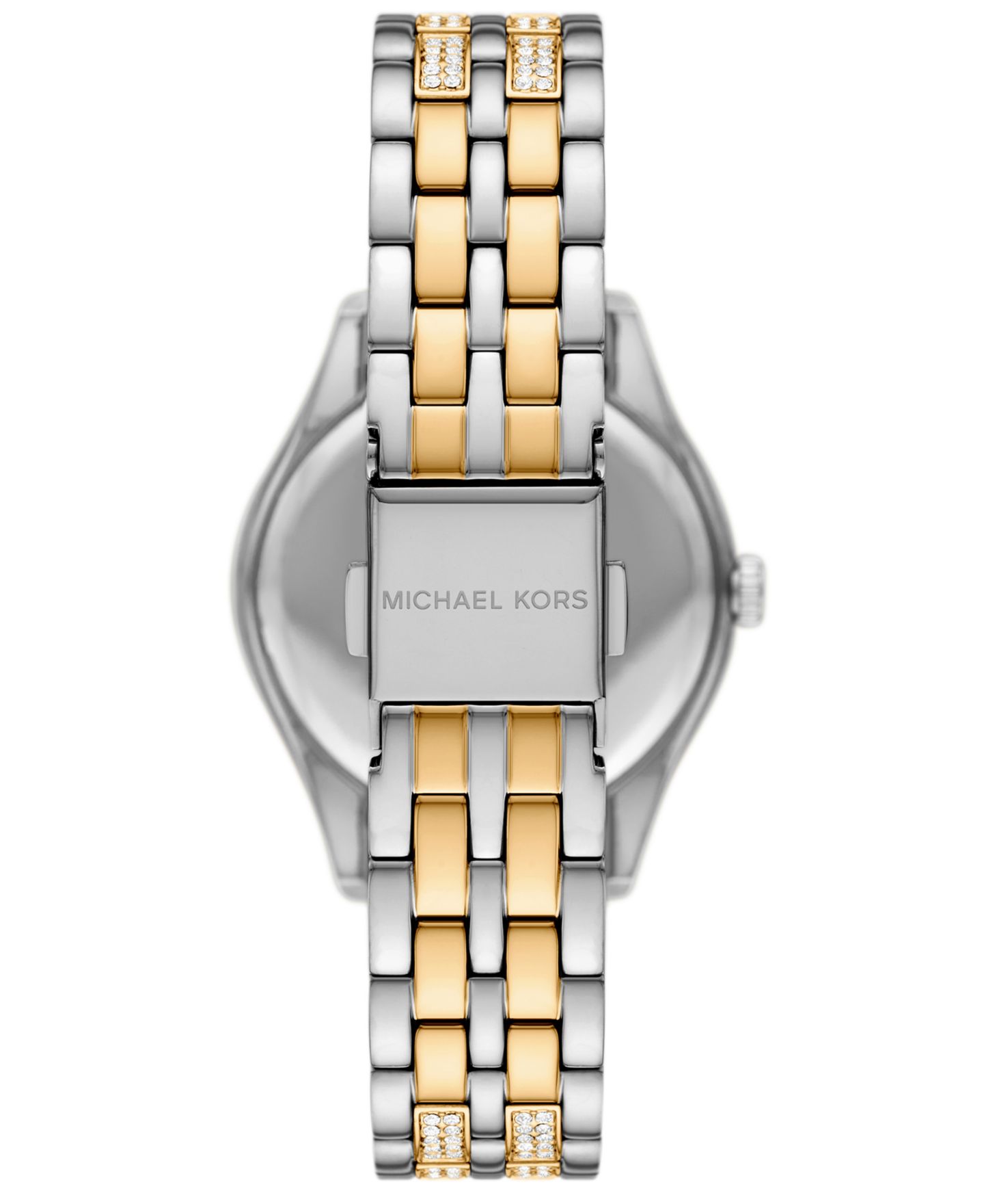 Женские часы Michael Kors Harlowe, три стрелки, нержавеющая сталь двух цветов, 33 мм — фото 2