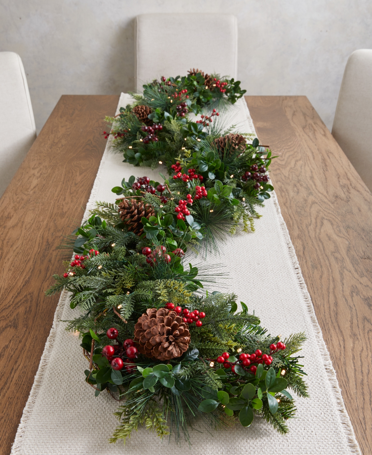 Balsam Hill Boxwood Berries 6' Led Garland