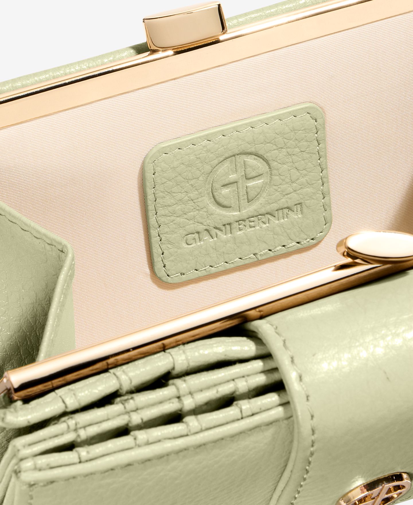 Женский кошелёк Giani Bernini Softy Leather Framed Colorblock Wallet, цвет: Лимонный — фото 2