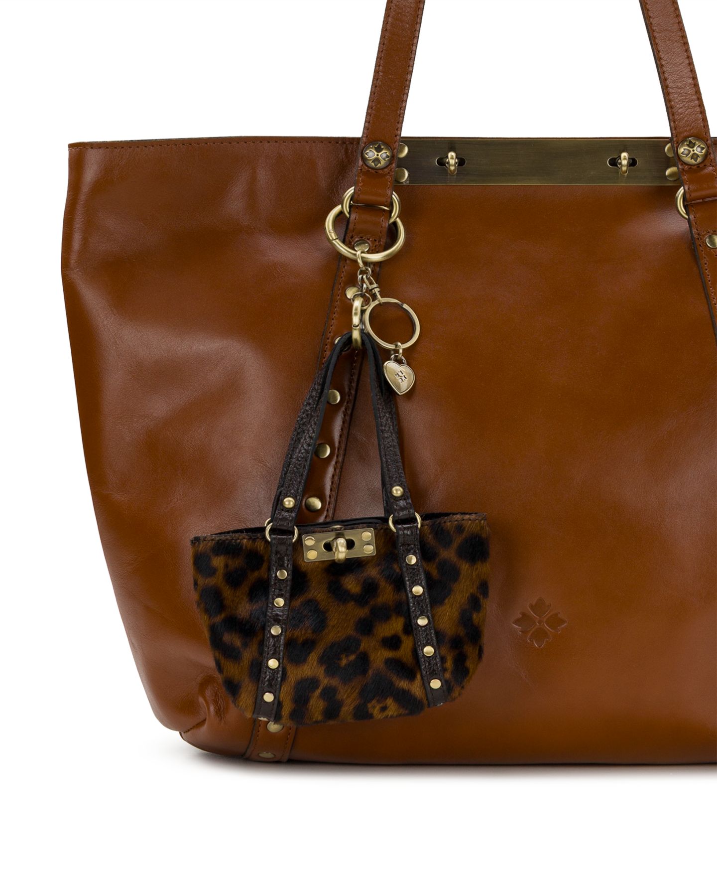 Женский брелок Patricia Nash Micro Benvenuto Leopard Bag Charm, цвет: Леопардовый — фото 4