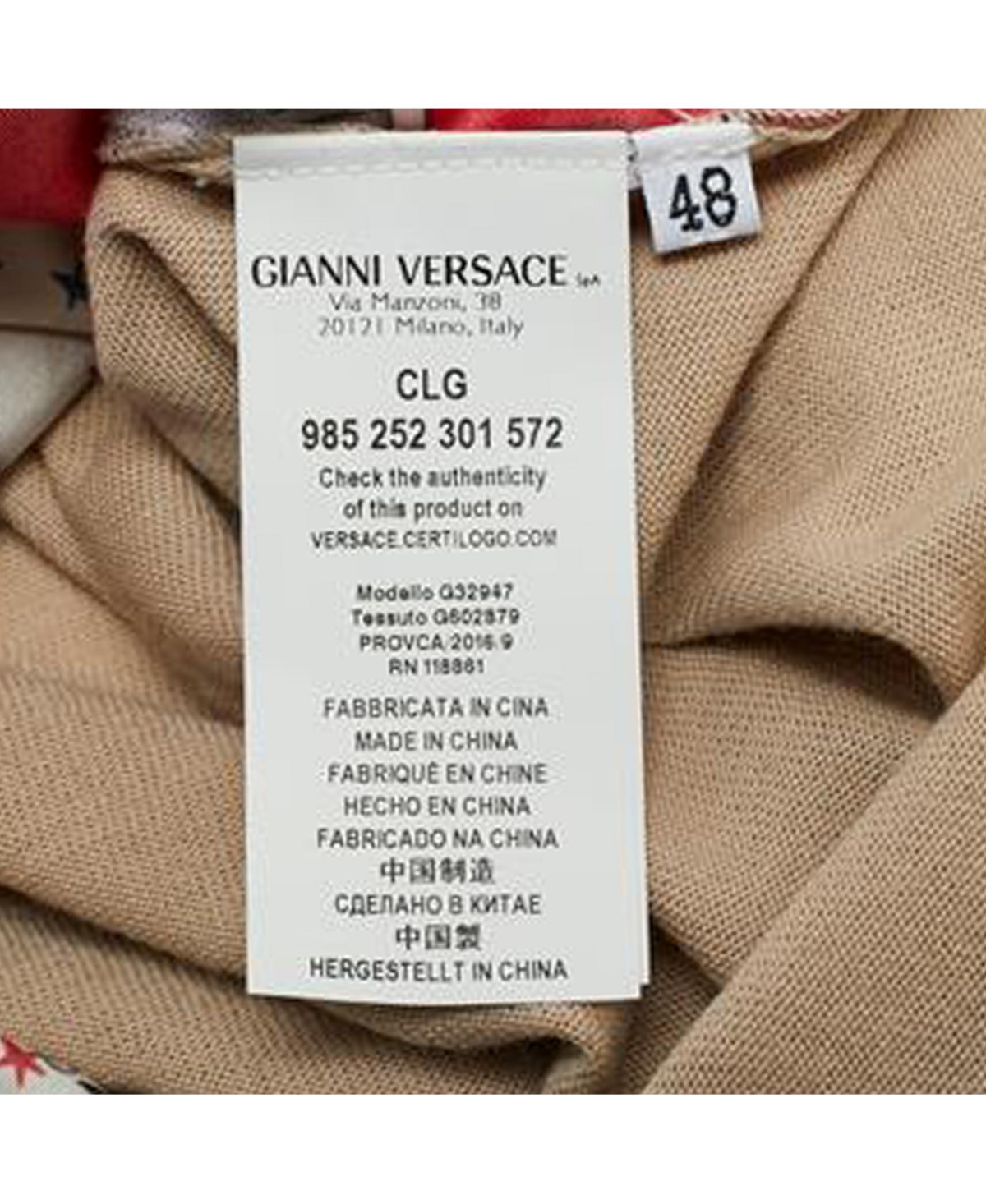 Pre-Owned Versace Women's Printed Silk And Knit Cardigan