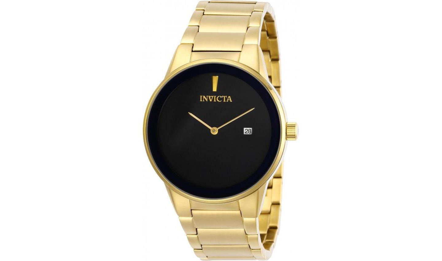 Мужские часы Invicta 29470 Specialty Quartz 2 Hand Dial Watch, цвет: Золотой — фото 1