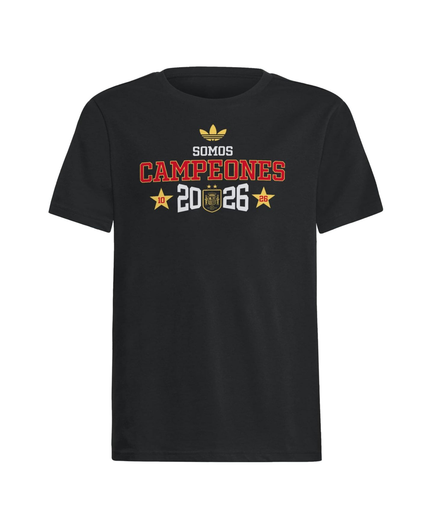 Детская футболка adidas Black Spain National Team 2026 FIFA World Cup Champions We Are Champions — фото 1