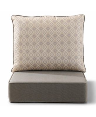 6inch Thick 24 x 24" Outdoor Chair Patio Cushions Deep Seat Waterproof Chair Cushions
