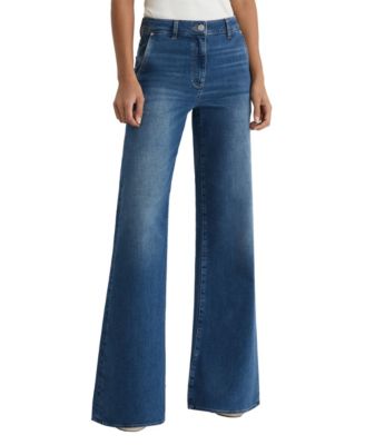 Petite Addie High-Waisted Wide-Leg Jeans